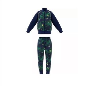 Adidas Originals boys All Over Print Pack Camo Print Superstar Set